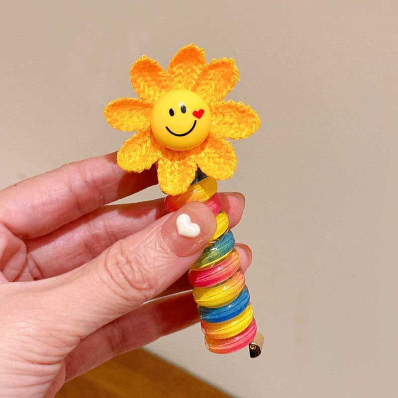 Cute Sunflower Smiley Hair Clip