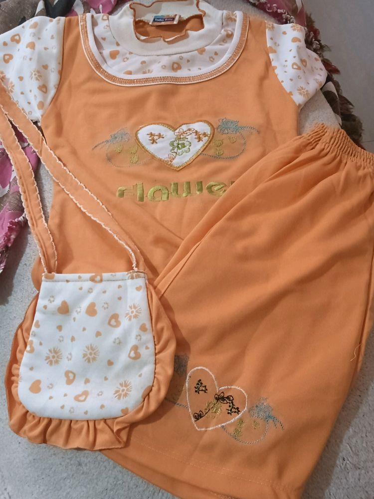 New Top Skirts With Bag