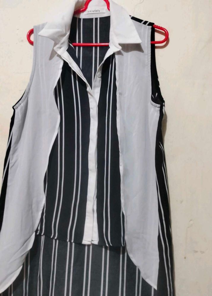 Striped Sleeveless Top