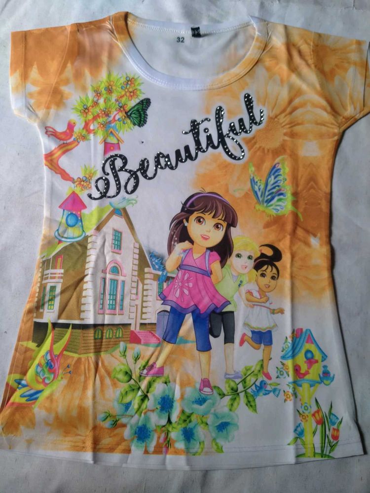 Girls&#39; &#34;Beautiful&#34; Graphic Tshirt