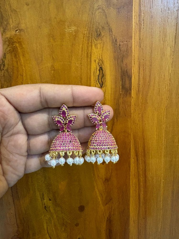 Stunning Ad Stone Jhumka For Women’s And Girls