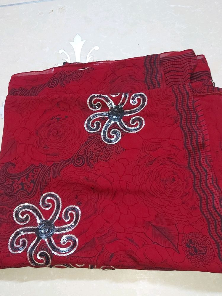 🥻 Saree In Maroom Colour..&amp; Pink Colour Combo