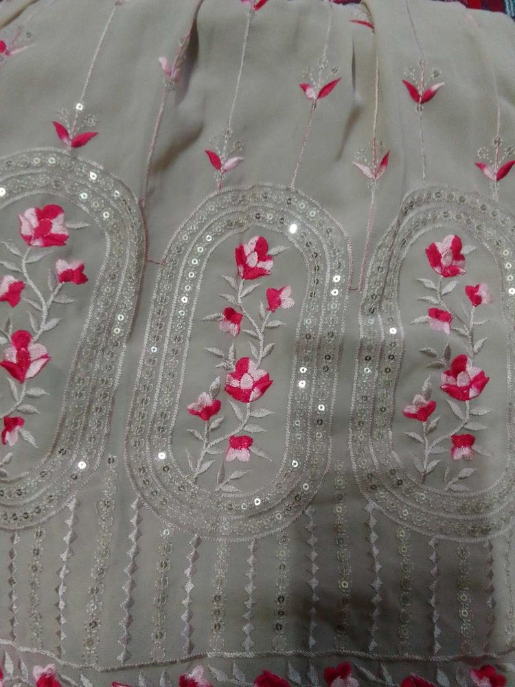 Floral Embroidered Fabric