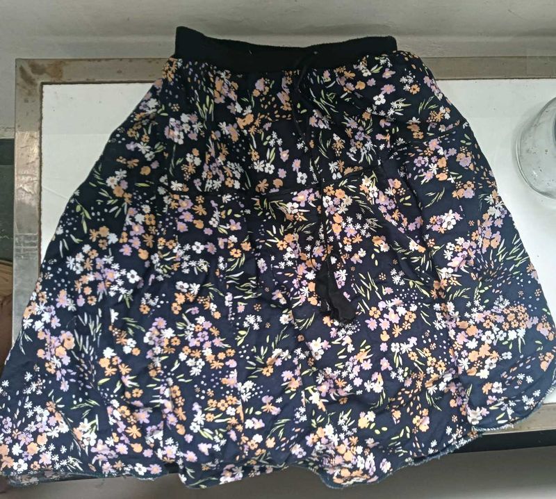 Floral Print Skirt