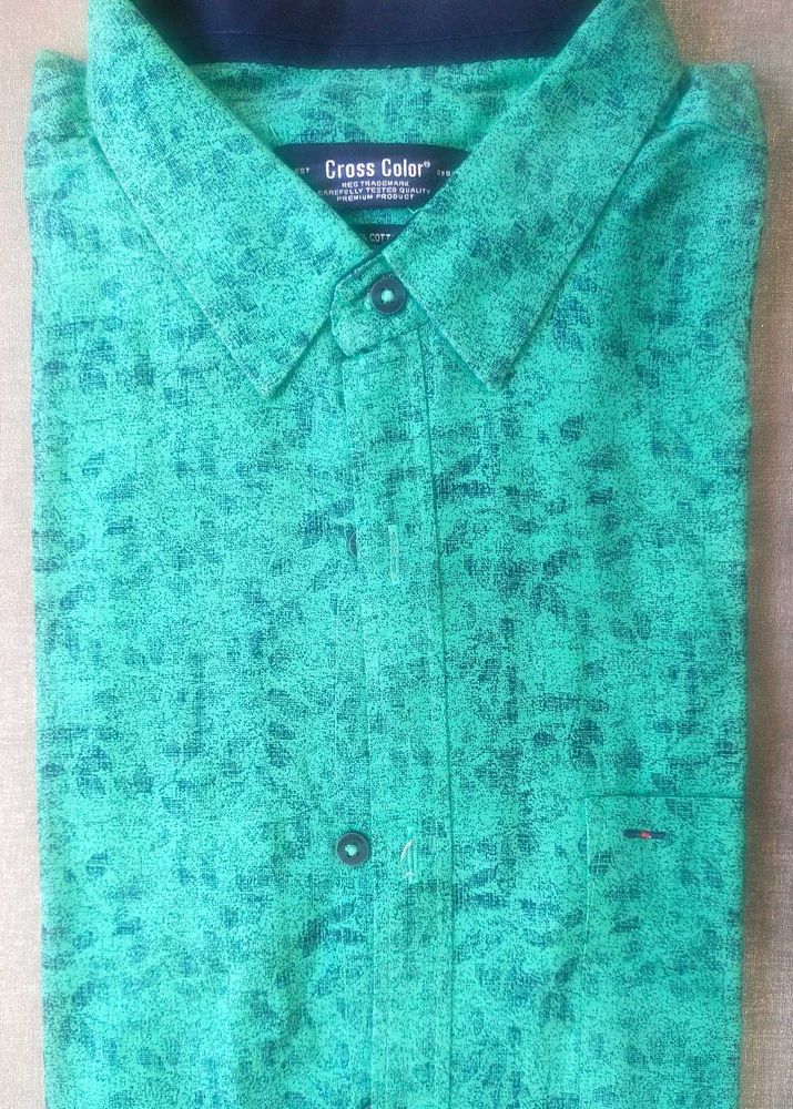 Cross Color Green Shirt