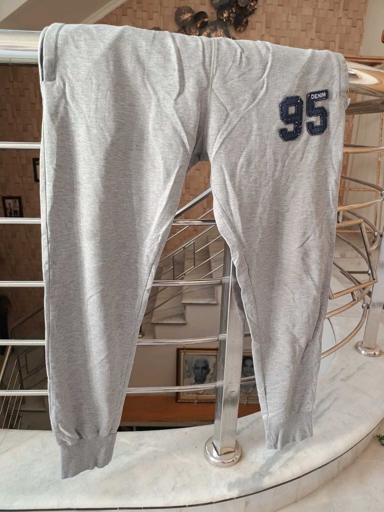 Mwn Grey Denim Joggers