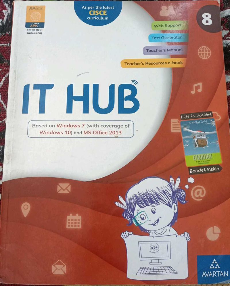 IT Hub Class 8th Computer Science Book