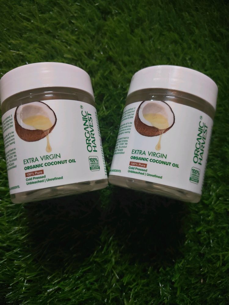 Pack Of 2 Organic Harvest Extra Virgin Coconut Oil