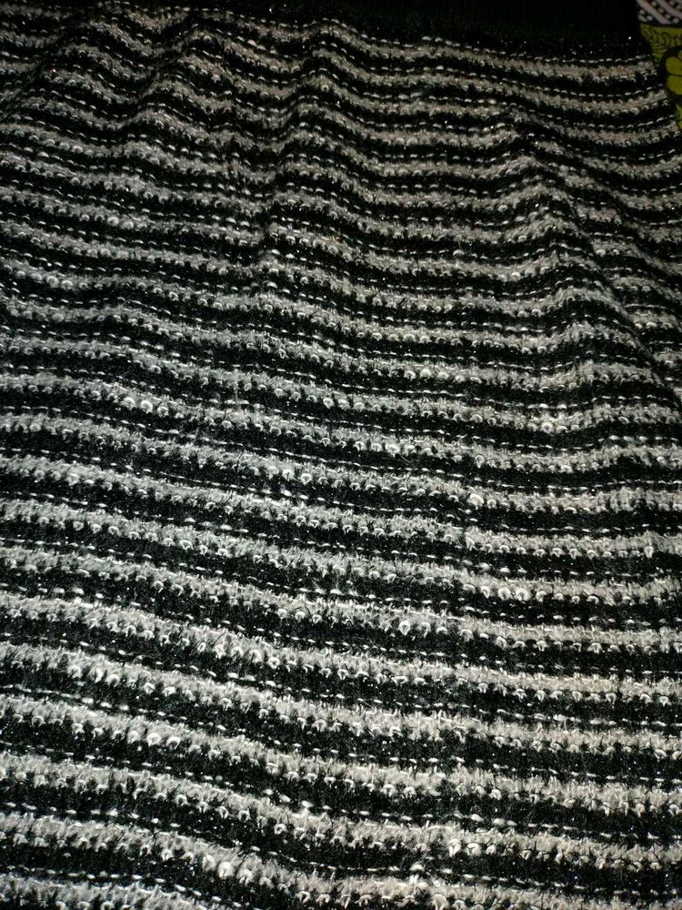 Striped Knit Fabric Piece