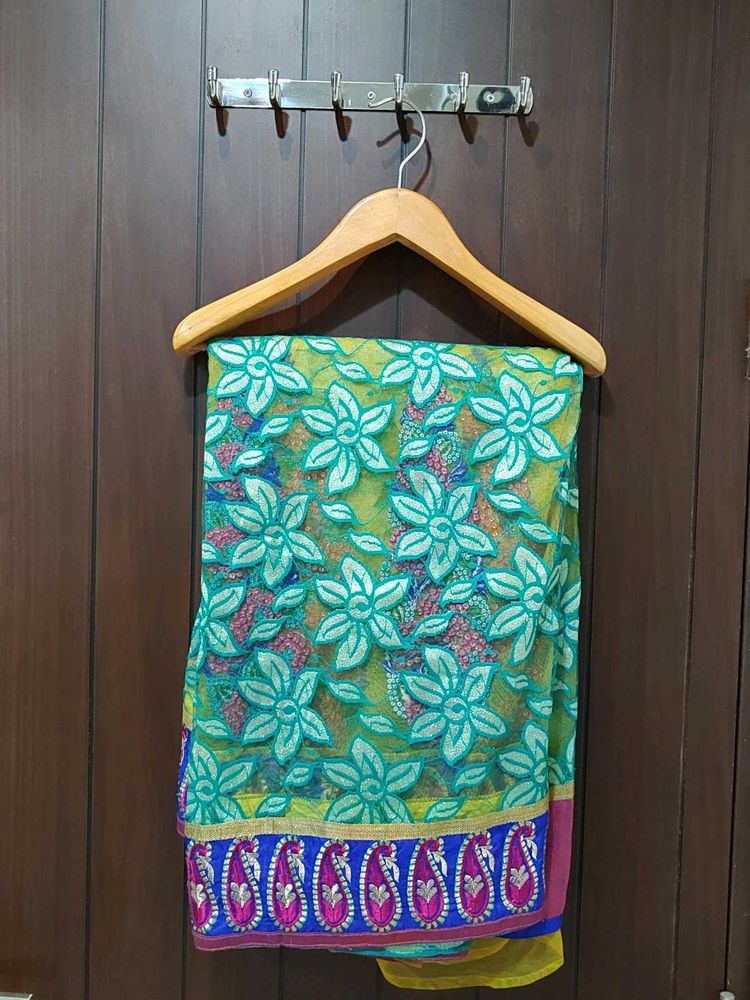 Elegant Embroidered Saree