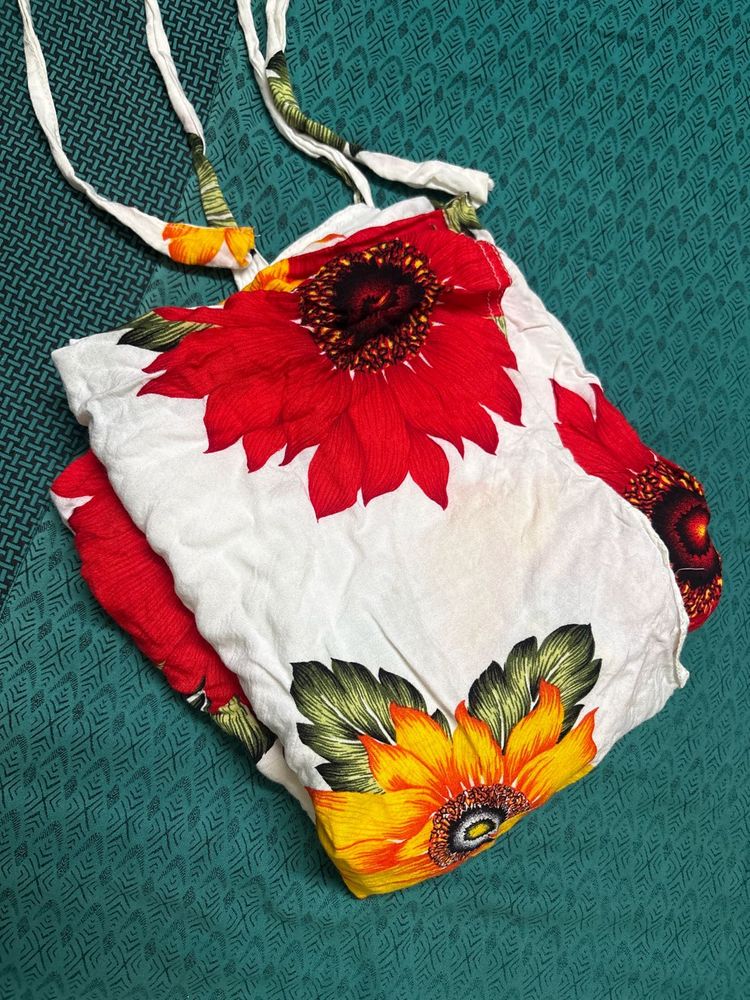 Sunflower Floral Rap around skirt