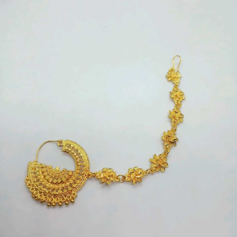 Free Pod Bag New Unused Chain Nosering Gold Plated