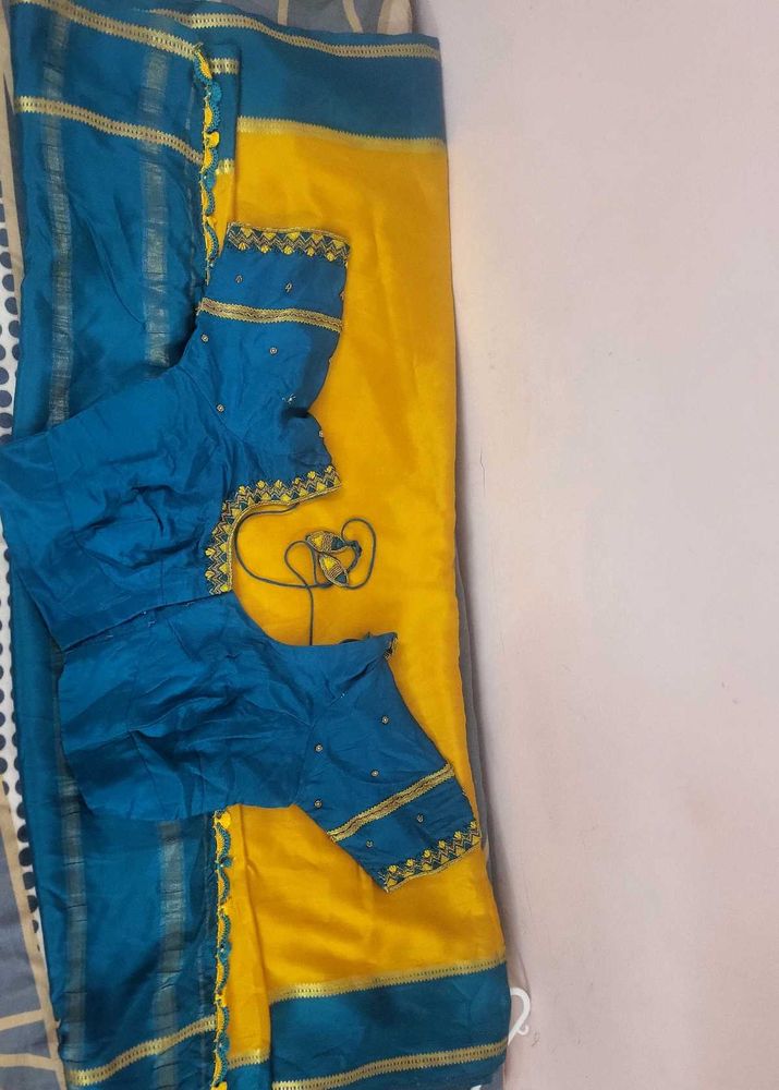 Mysore crepe silk with Blouse