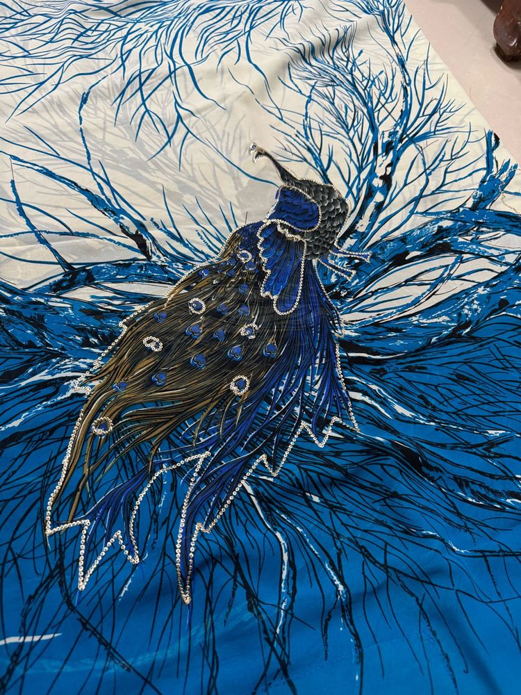 Peacock Feather Saree