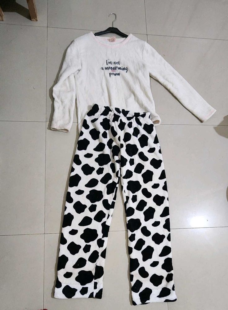 Dalmitian Print Cozy Night Suit Imported