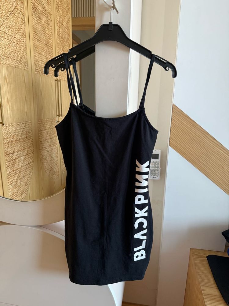 BlackPink Graphic Mini Dress