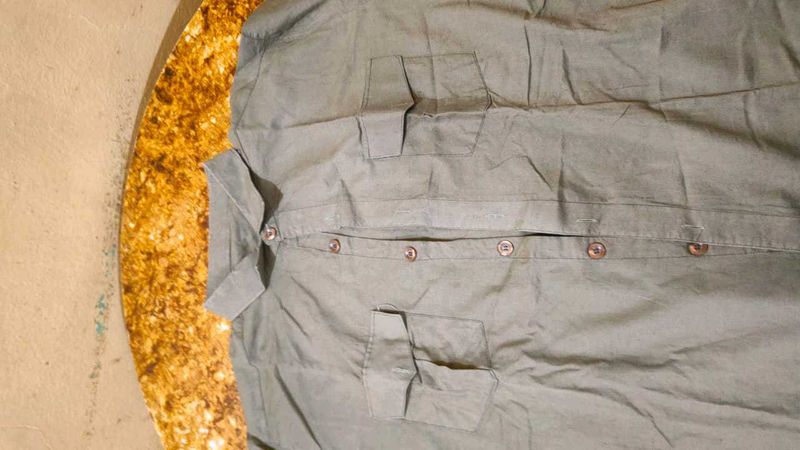 Olive Green Casual Shirt