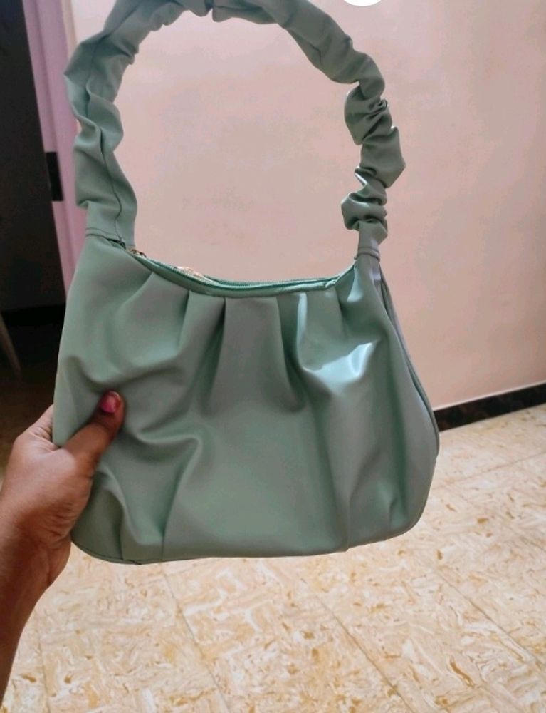 ruched shoulder bag