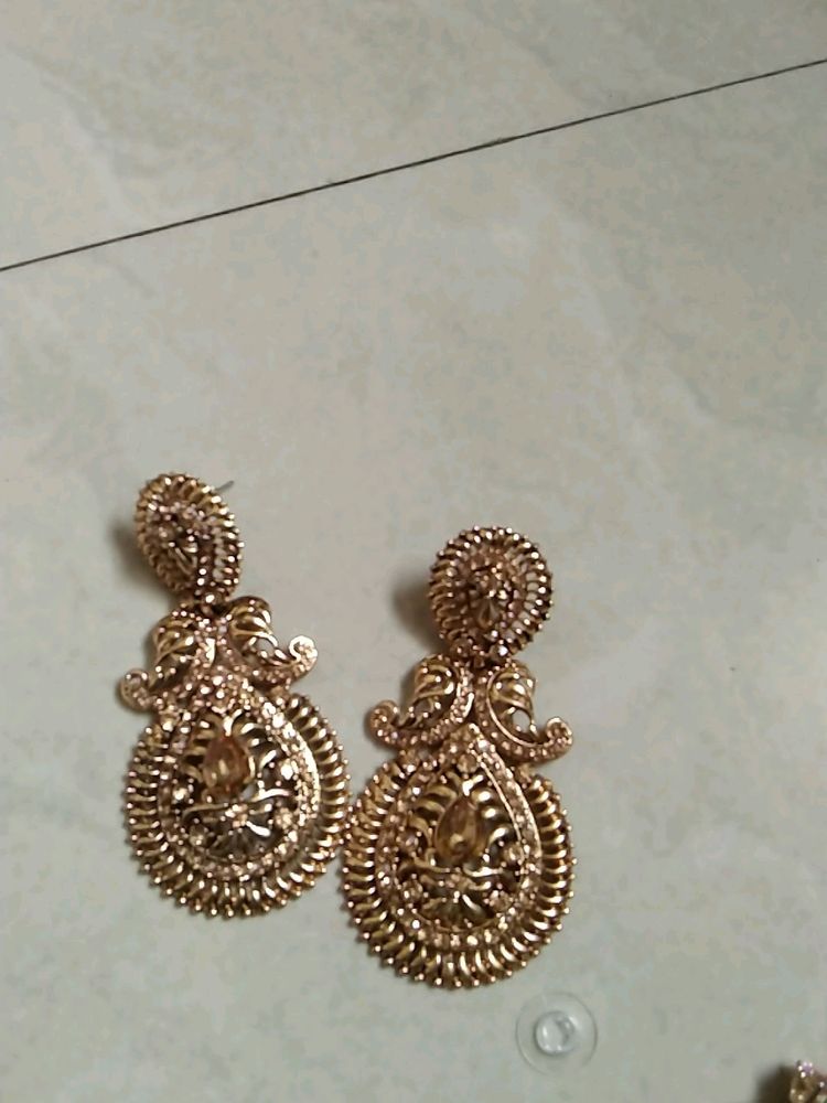 Wedding, Party Earing With Ring