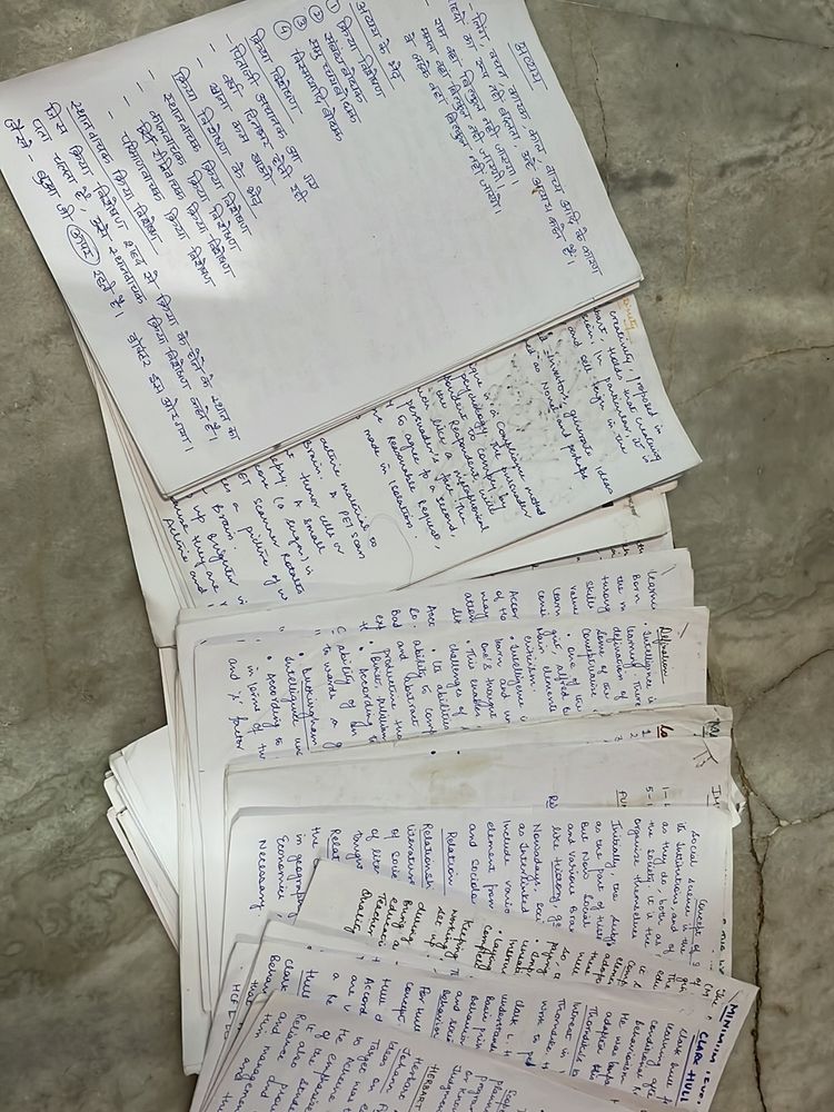 Teaching Notes Handwritten Kvs Dsssb Prt