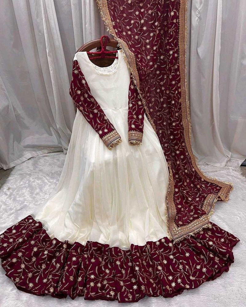 Beautiful Embroidery Design Gown