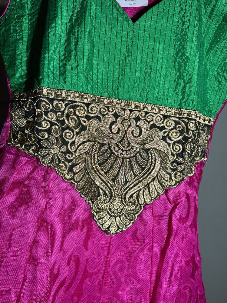 Green &amp; Pink Kurta kids size 36