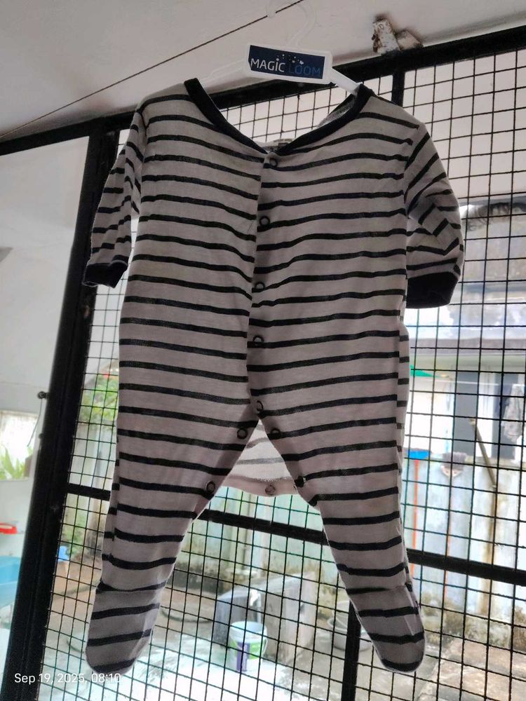 Striped Baby Romper