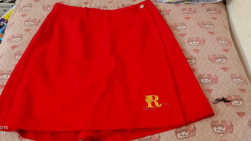 Red Skirt with Logo