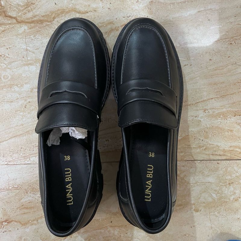 Luna Blu Westside Korean Chunky Loafers UK 5