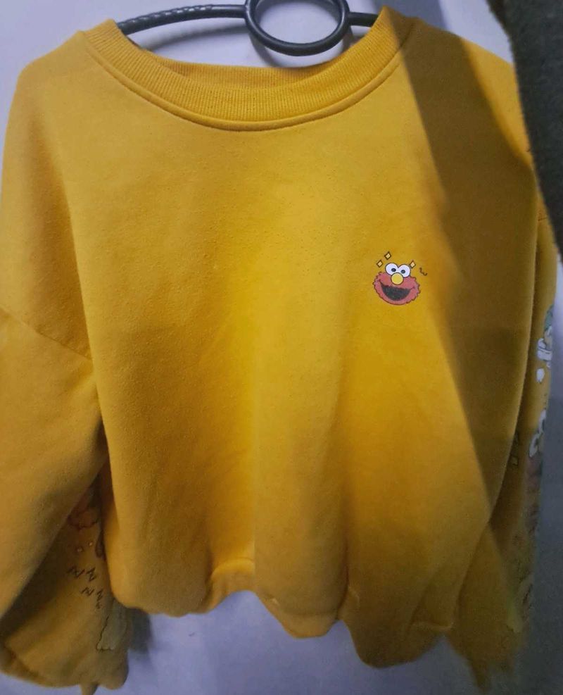 Elmo Graphic Yellow Sweatshirt