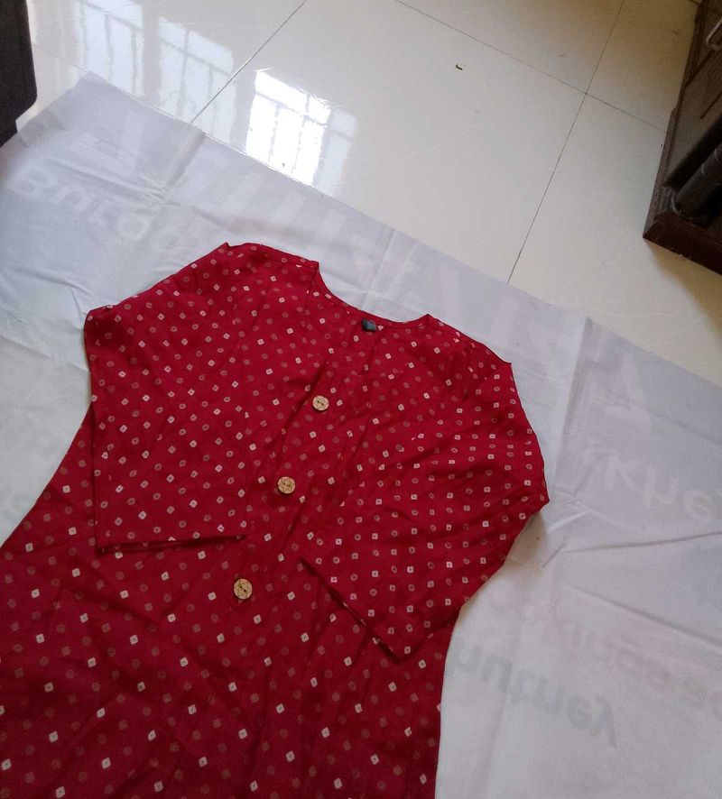 Bandhani Print Kurti Pant Set