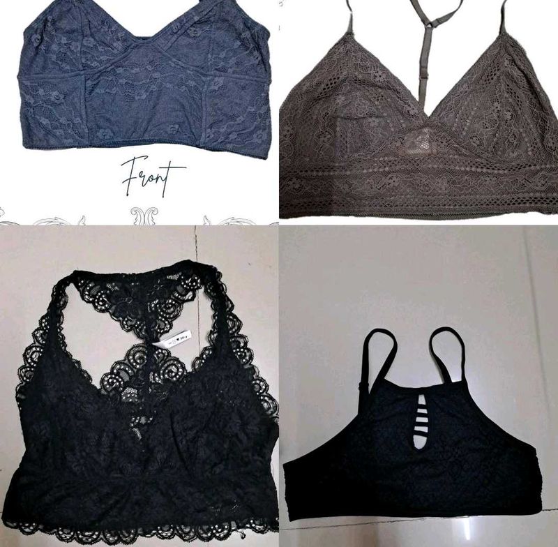 Combo of 4 Lace Bralette Set