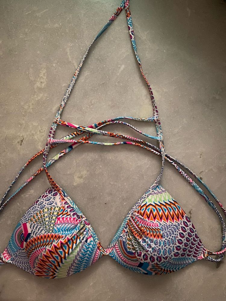 Patterned Bikini Top