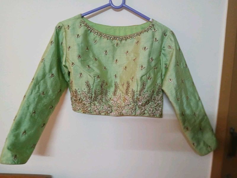 Elegant Croptop+Skirt+Dupatta Set