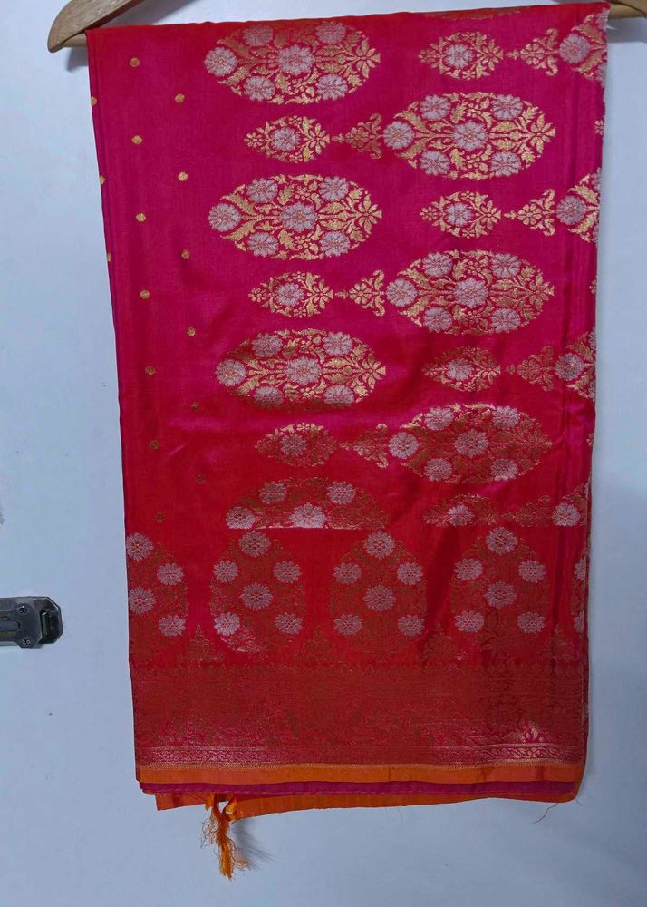 Silk Banarasi Pink Saree