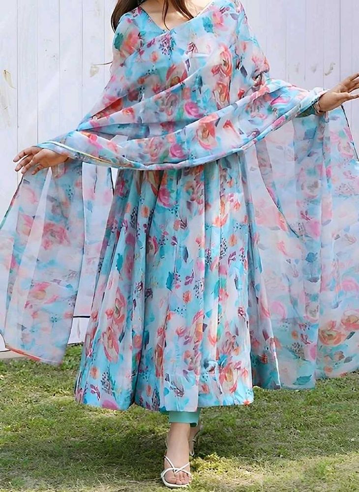 Floral Anarkali Kurta