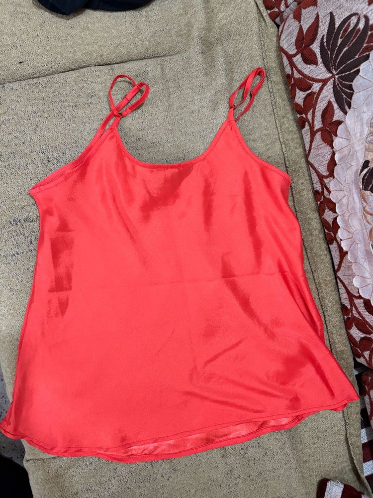 Red Strapped Party Top