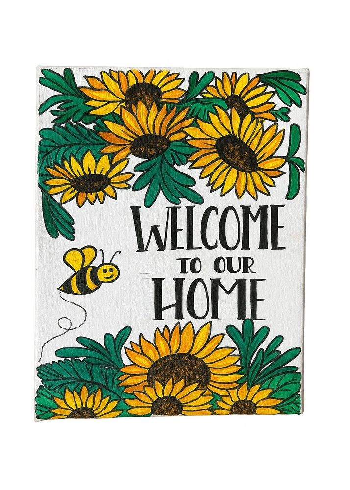 Sunflower Painting ( Welcome To Our Home )