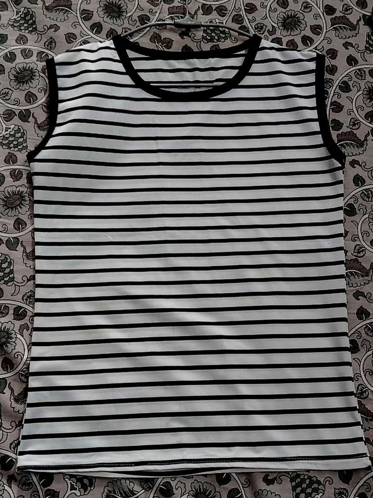 Striped Sleeveless Top