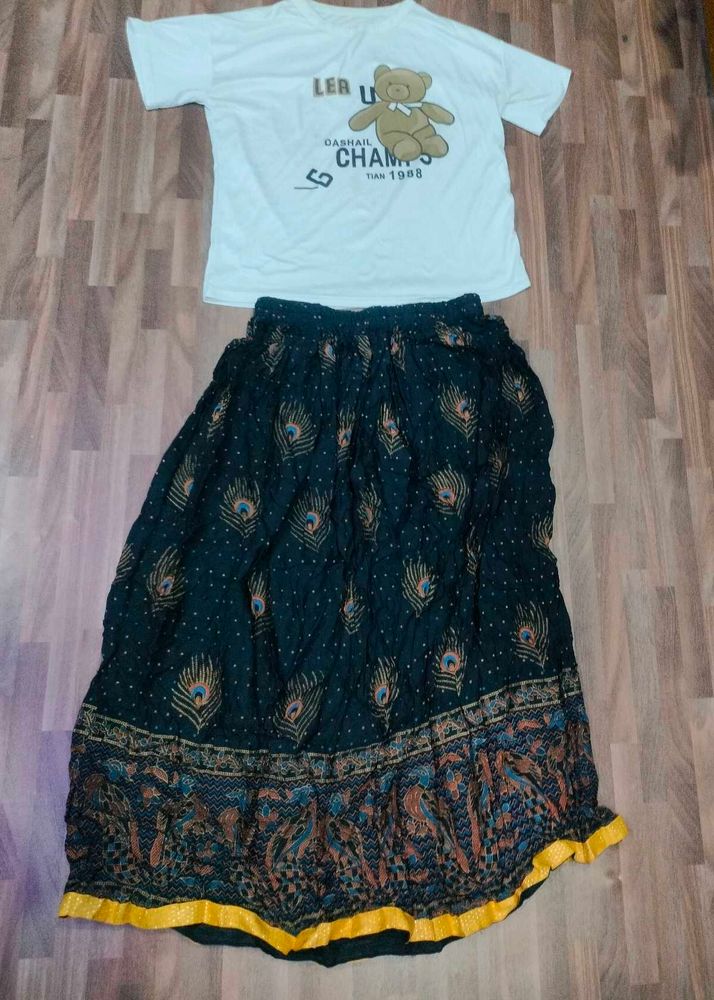 Boho Skirt &amp; Tee Set