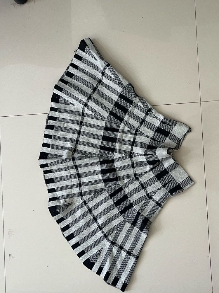 Checked Ethnic Skirt