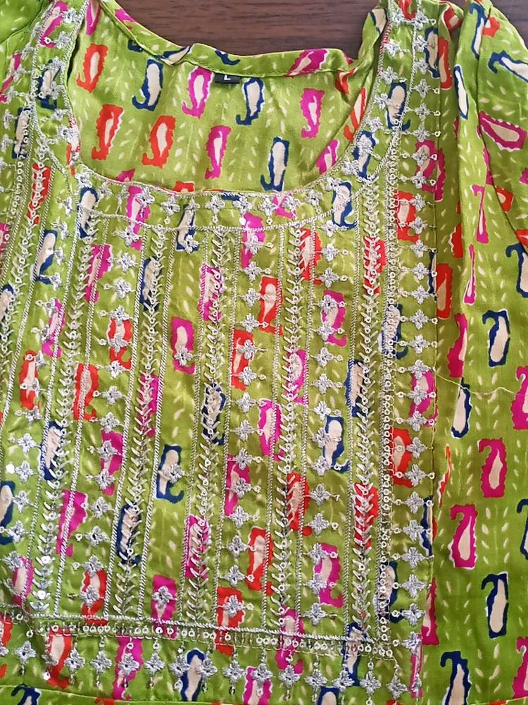 Short Anarkali Shrara Suit
