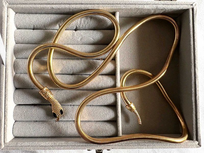 Gold Snake Necklace