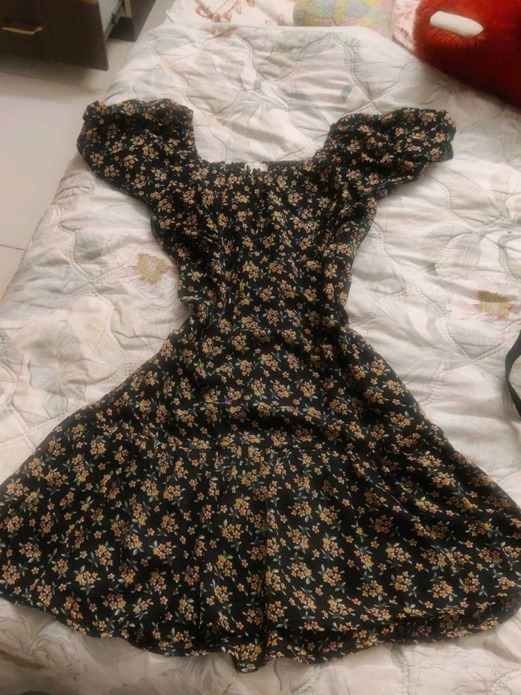 Floral Print Mini Dress