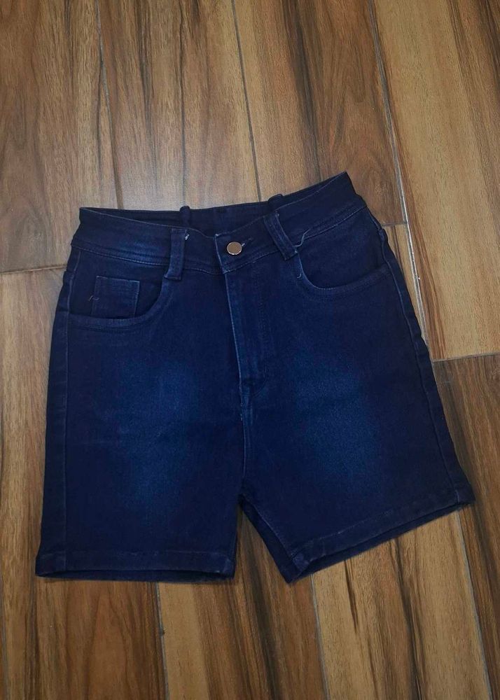 Dark Blue Denim Shorts for women &amp; kids