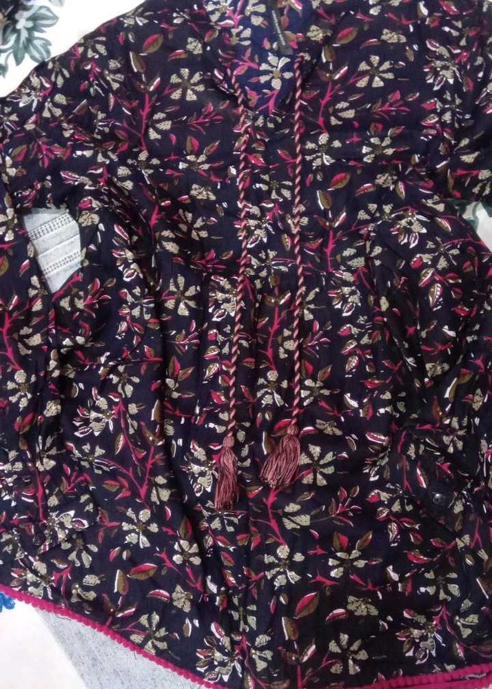 Floral Print Tunic Top