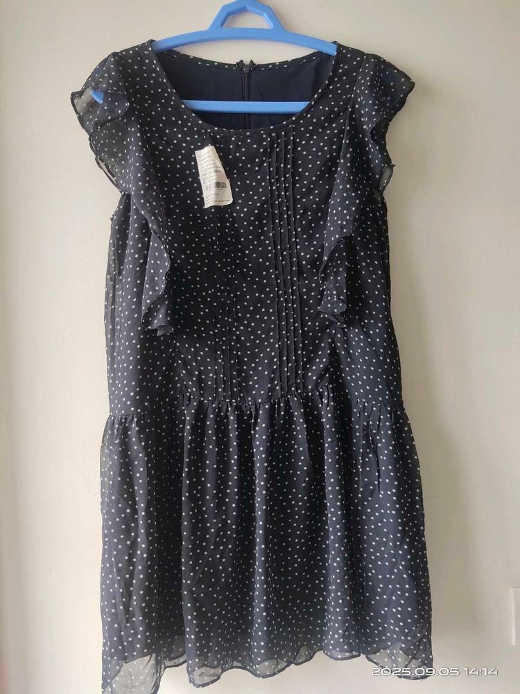 Polka Dot Ruffle Dress - XS/S