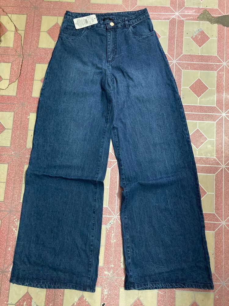 Wide Leg Denim Jeans