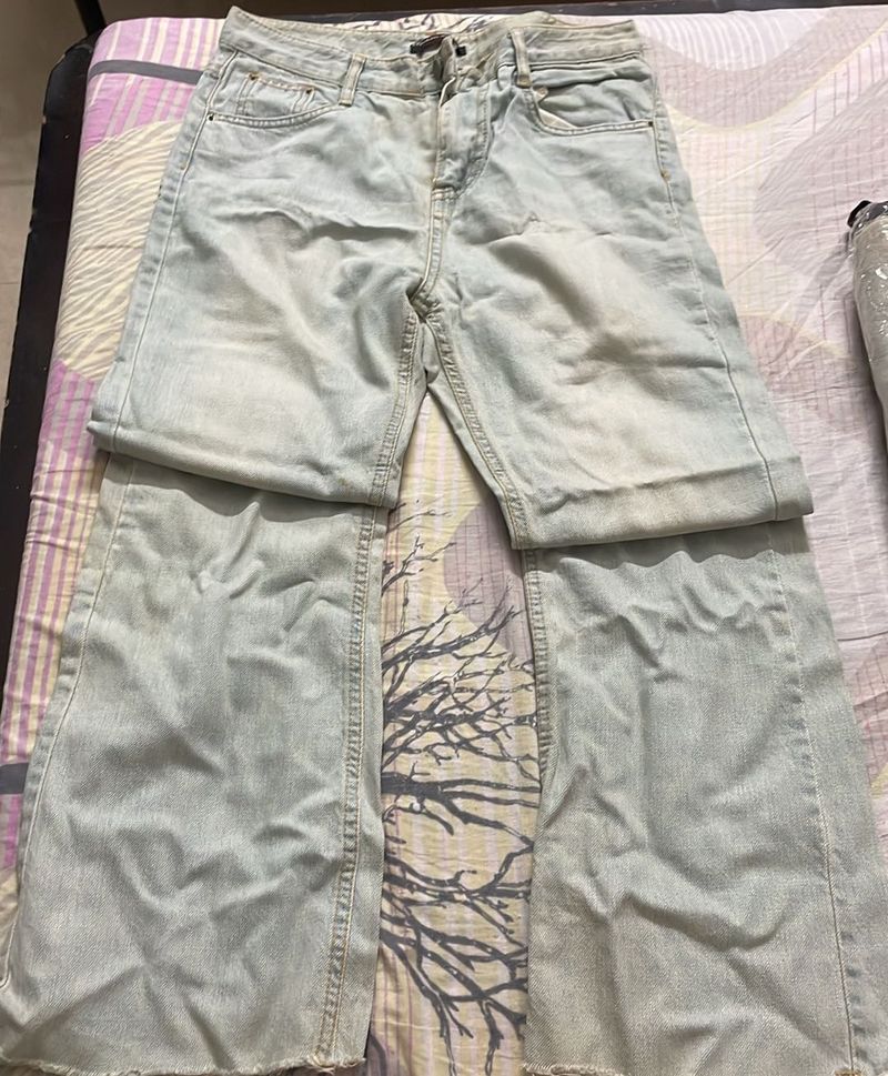 Light Wash Wide Leg Jeans