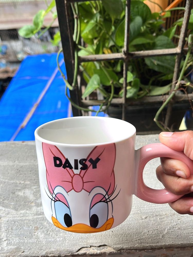 Daisy Ceramic Mug - Pink